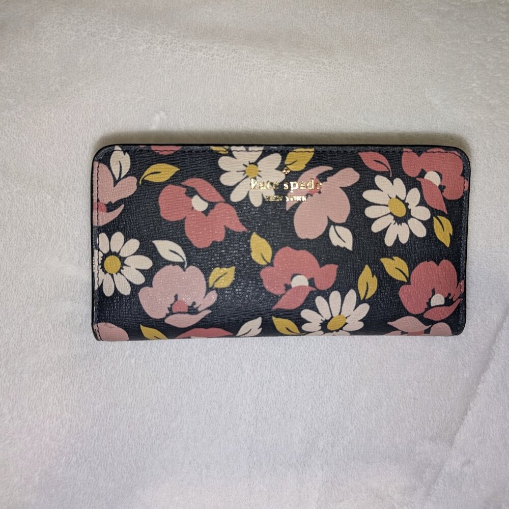Kate Spade  Darcy Floral Large Slim Wallet
